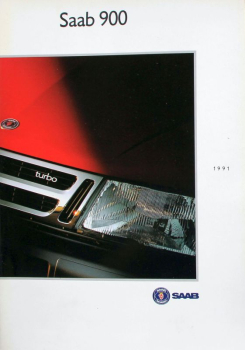 Saab 900 Modellprogramm 1991 Automobilprospekt (11310)