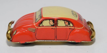 Preview: Huki Kienberger Volkswagen Käfer 1949 US-Zone Blechmodell mit Friktionsantrieb (11317)