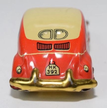 Preview: Huki Kienberger Volkswagen Käfer 1949 US-Zone Blechmodell mit Friktionsantrieb (11317)