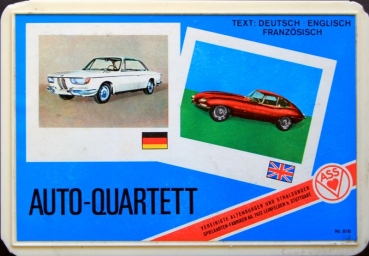 Altenburg Spielkarten "Auto Quartett" 1965 Kartenspiel (11238)