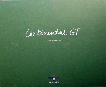 Bentley Continental GT Modellprogramm 2011 Automobilprospekt-Mappe (11330)
