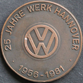 Preview: Volkswagen Transporter Hannover Jubiläums-Medaille 1981 "Drei Generationen" (11327)