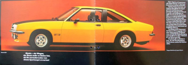 Preview: Opel Manta Modellprogramm 1976 Automobilprospekt (11335)