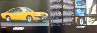 Preview: Opel Manta Modellprogramm 1976 Automobilprospekt (11335)