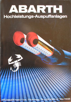 Abarth Auspuffanlagen 1990 Automobil-Zubehörprospekt (11403)