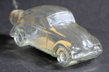 Volkswagen Käfer Glasflasche 1950 Bodirsky Likörflasche als VW-Modell (11420)