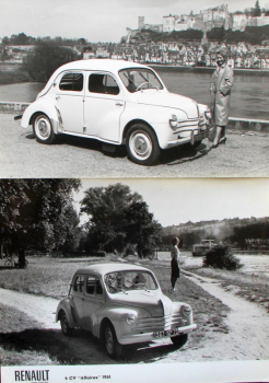 Preview: Renault 4 CV 1959 zwei Original Werksfotos (11441)