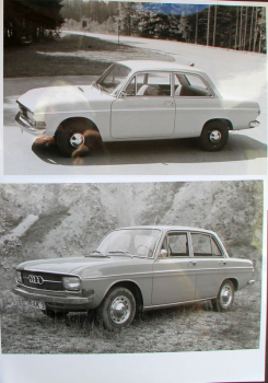 Preview: Audi Modellprogramm 1972 sieben original Werksfotos (11452)