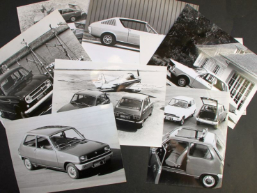 Renault Modellprogramm 1965 bis 1972 acht Werksfotos (11442)
