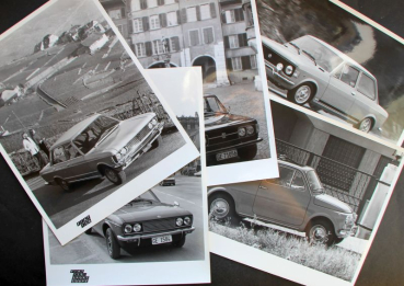 Fiat Modellprogramm 1972 fünf original Werksfotos (11447)