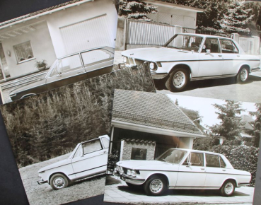 BMW Modellprogramm 1972 sechs original Werksfotos (11446)