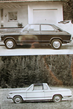 Preview: BMW Modellprogramm 1972 sechs original Werksfotos (11446)