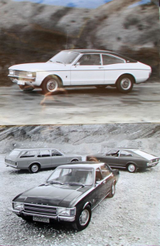 Preview: Ford Granada Modellprogramm 1972 sechzehn original Werksfotos (11444)