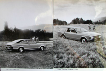 Preview: Ford Consul Modellprogramm 1972 sechs Original-Werksfotos (11443)