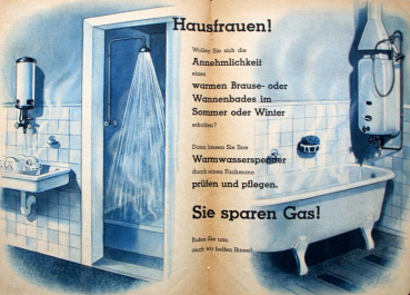 Preview: GasAG "Die Hausfrau von heute" Werbezeitschrift sechs Boiler-Ausgaben 1938-40 (11459)