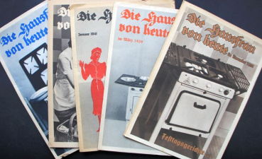GasAG "Die Hausfrau von heute" Werbezeitschrift fünf Gasherd-Ausgaben 1938-41 (11458)