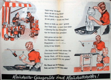 Preview: GasAG "Die Hausfrau von heute" Werbezeitschrift fünf Gasherd-Ausgaben 1938-41 (11458)