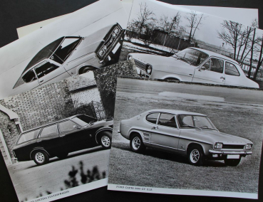 Ford Europa Modellprogramm 1972 sechs Werksfotos (11463)