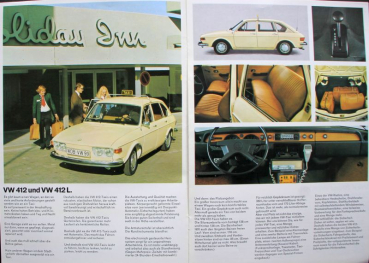 Preview: Volkswagen Taxis Modellprogramm 1973 Automobilprospekt (11485)