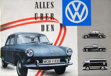 Volkswagen Modellprogramm 1960 "Alles über den VW" Automobilprospekt (9056)