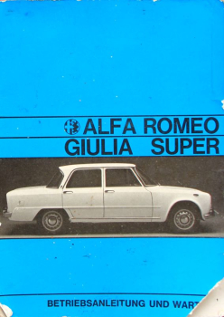 Alfa Romeo Giulia Super 1970 Betriebsanleitung (11496)