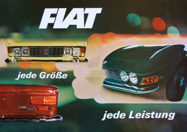 Fiat Modellprogramm 1967 "Jede Größe, jede Leistung" Automobilprospekt (11516)
