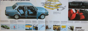 Preview: Fiat 131 Mirafiori Modellprogramm 1975 Automobilprospekt (11515)