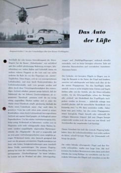 Borgward-Focke Kolibri I Hubschrauber Modellprogramm 1958 Flugzeugprospekt (11514)