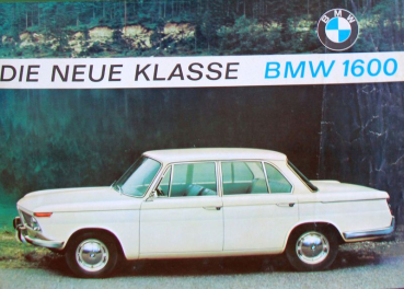 BMW 1600 Modellprogramm 1965 "Die neue Klasse" Automobilprospekt (11509)