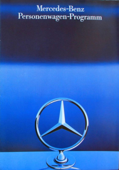 Mercedes-Benz Personenwagen-Programm 1985 Automobilprospekt (11505)