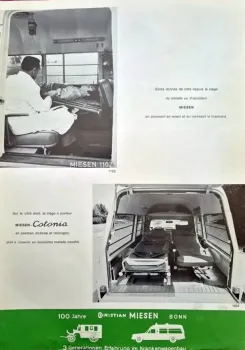 Preview: Mercedes-Benz 220 Miese Krankenwagen 1969 Automobilprospekt (11531)