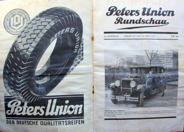Preview: "Peters Union Rundschau" Reifen-Zeitschrift 1930 (11526)