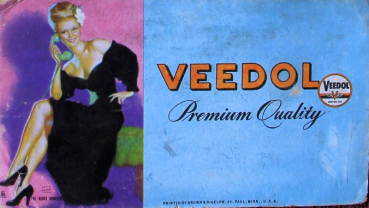 Veedol Pin-up Löschblatt 1956 "Premium Quality" (11550)