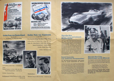 Preview: Mercedes-Benz Erfolge 1938/39 Motorsportprospekt (11549)