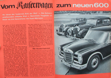 Preview: "Hobby - Das Magazin der Technik" 1963 Mercedes-Benz 600 Technik-Magazin (11536)