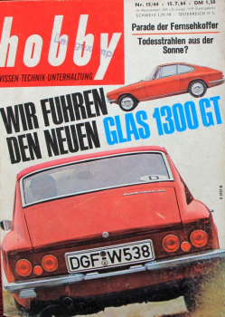 "Hobby - Das Magazin der Technik" 1964 Glas 1300 Technik-Magazin (11535)