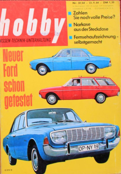 "Hobby - Das Magazin der Technik" 1964 Ford Taunus Technik-Magazin (11534)