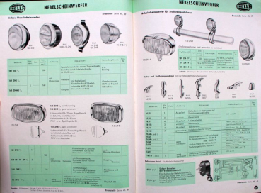 Preview: Hella "Licht und Signale am Kraftfahrzeug" Zubehör-Katalog 1956 mit Preisliste (11567)