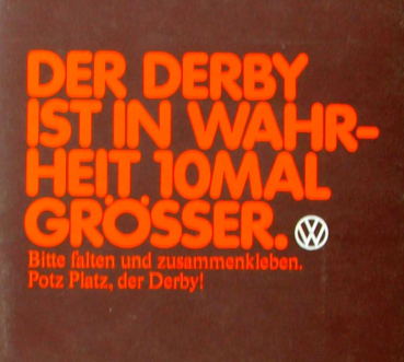 Volkswagen Derby Modellprogramm 1979 Automobilprospekt (11573)