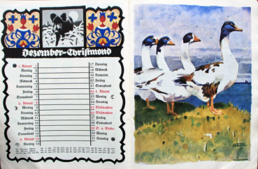 Hohlwein Kalender "Für Haus und Heimat" Jahreskalender 1929 Ludwig Hohlwein (11568)