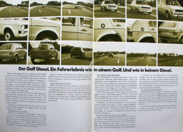Preview: Volkswagen Golf Diesel Modellprogramm 1976 Automobilprospekt (11610)