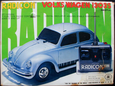 Preview: Masudaya Toys Radicon Volkswagen 1303 S 1973 Plasticmodel with Radio Control in original box (0306)