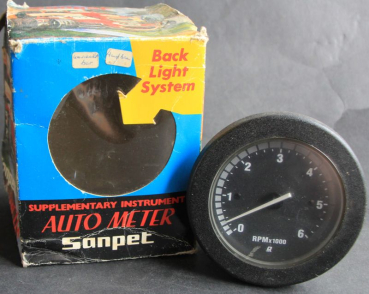 Sanpet Auto-Meter Drehzahlmesser 1970 in Originalkarton (11571)
