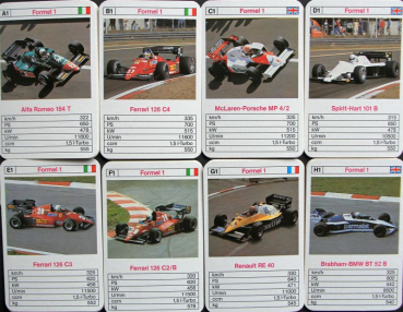 Preview: Altenburg Spielkarten "Formel 1" 1979 Kartenspiel (11597)