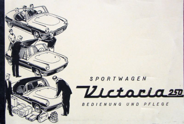 Victoria 250 Sportwagen 1957 Betriebsanleitung (11603)