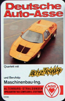 Altenburg Spielkarten "Deutsche Auto-Asse" 1970 Kartenspiel (11596)
