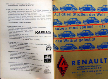 Preview: "Internationale Automobilausstellung" 1955 Automobil-Ausstellungskatalog Frankfurt (11620)