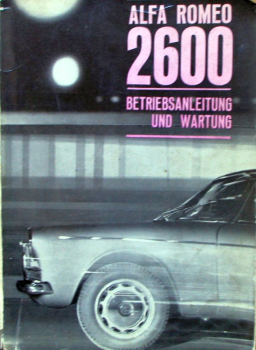 Alfa Romeo 2600 Berlina Sprint 1964 Betriebsanleitung (11636)