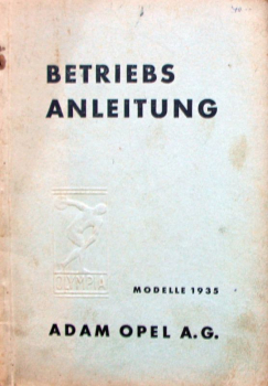 Opel Olympia 1935 Betriebsanleitung (11513)