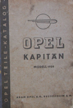 Opel Kapitän 1939 Ersatzteil-Katalog (11631)